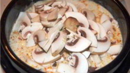 Рецепт молочного супа с пастой и морскими гребешками