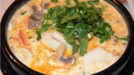 Рецепт молочного супа с пастой и морскими гребешками