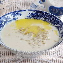 Молочный суп с перловой крупой