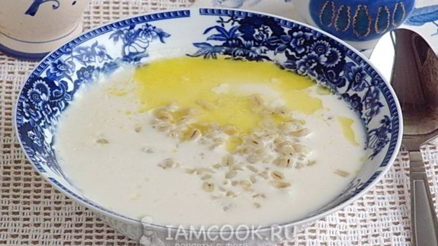 Рецепт молочного супа с перловой крупой