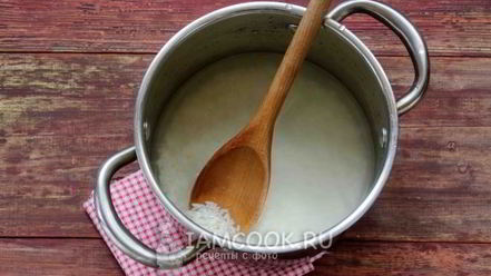 Рецепт молочного супа с рисом