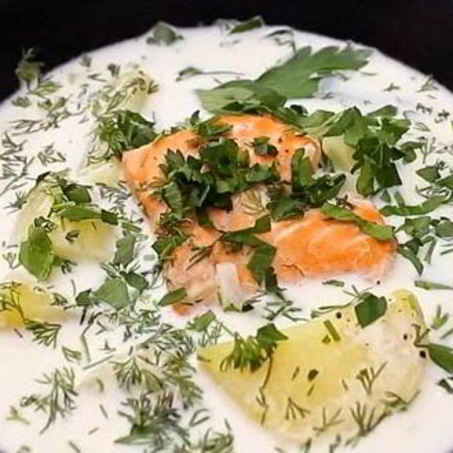 Рецепт Молочного супа с рыбой