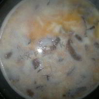 Молочный суп с рыжиками