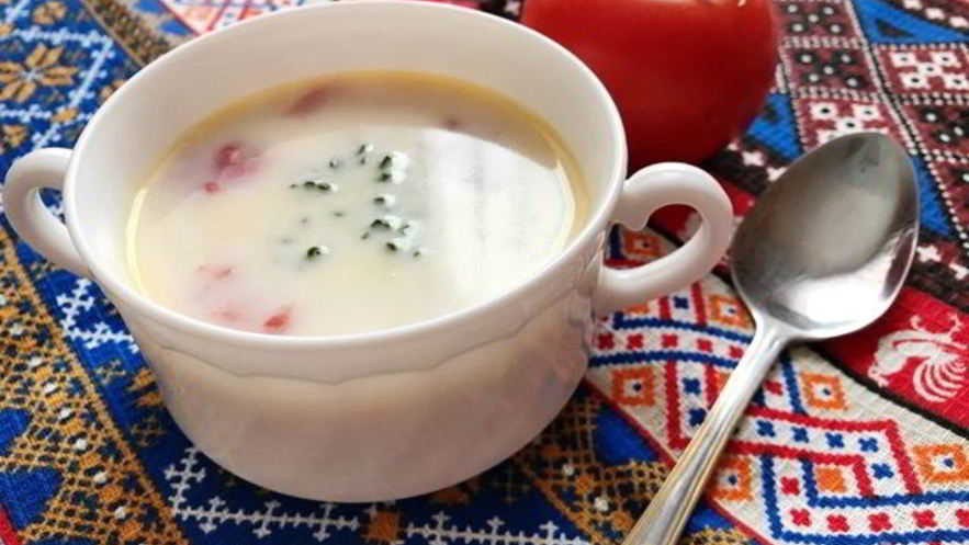Рецепт молочного супа с томатами