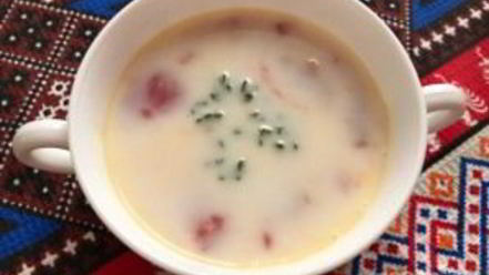 Рецепт молочного супа с томатами