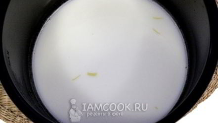 Рецепт молочного супа в мультиварке