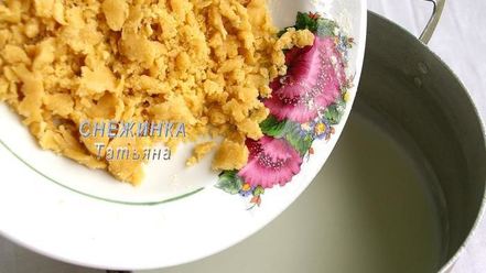 Рецепт молочного супа затирка