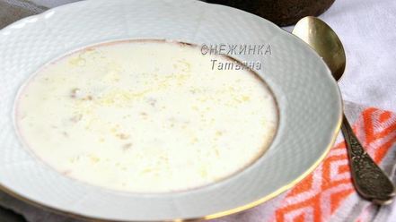 Рецепт молочного супа затирка