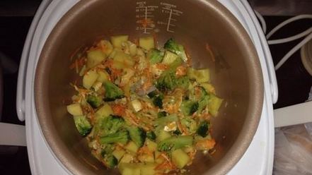 Рецепт овощного молочного супа