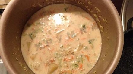 Рецепт овощного молочного супа