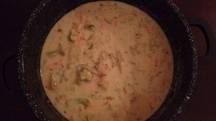 Рецепт овощного молочного супа