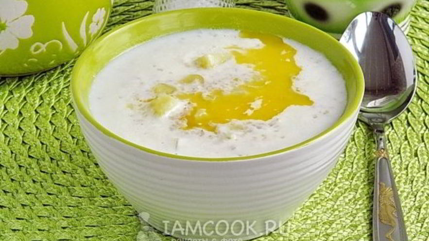 Рецепт супа молочного из ячневой крупы по-латышски