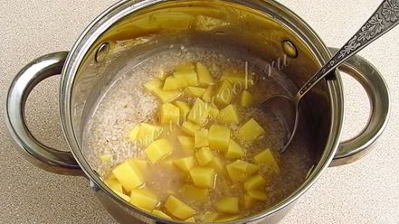 Рецепт супа молочного из ячневой крупы по-латышски