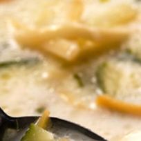 Суп молочный с овощами и вермишелью