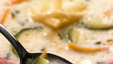 Рецепт супа молочного с овощами и вермишелью