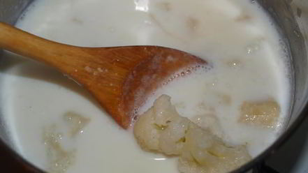 Рецепт супа молочного с цветной капустой