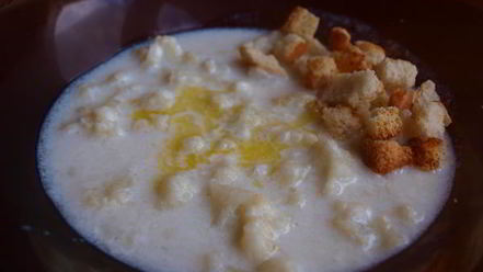 Рецепт супа молочного с цветной капустой