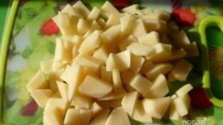 Рецепт сырно-молочного суп с овощами