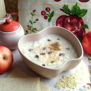 Рецепт Ванильно-молочного суп с кускусом