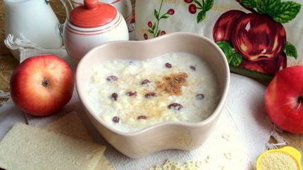 Рецепт ванильно-молочного суп с кускусом