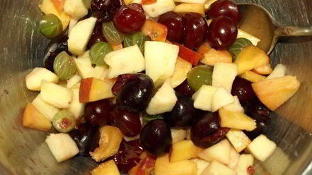 Рецепт фруктово-ягодной окрошка