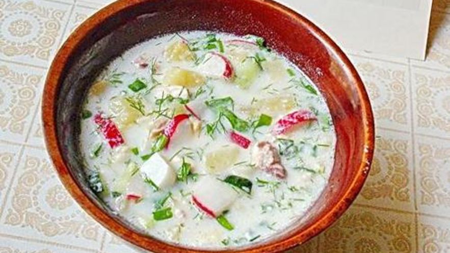 Рецепт окрошки днестровской с курицей