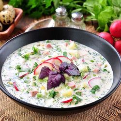 Рецепт Окрошки классической на минералке