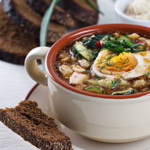 Рецепт Окрошки мясной на квасе