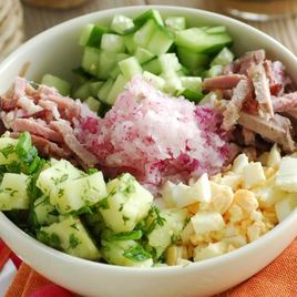 Рецепт Окрошки мясной