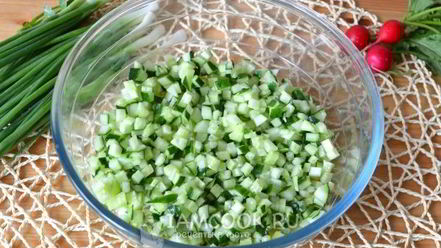 Рецепт окрошки на айране