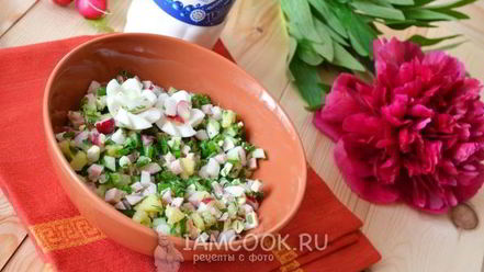 Рецепт окрошки на айране