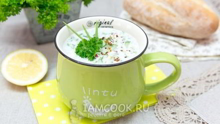 Рецепт окрошки на греческом йогурте