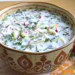 Рецепт Окрошки на кефире