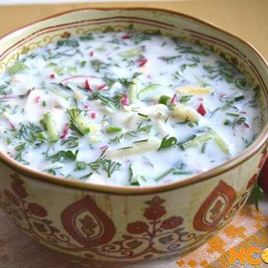 Рецепт Окрошки на кефире