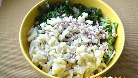 Рецепт окрошки на кефире