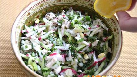 Рецепт окрошки на кефире