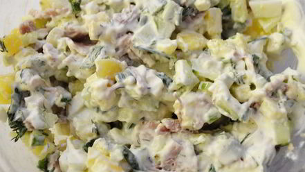 Рецепт окрошки на хлебном квасе