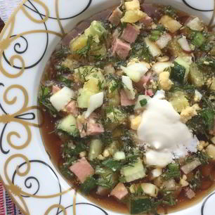 Рецепт Окрошки на квасе