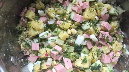 Рецепт окрошки на квасе