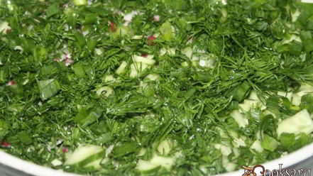 Рецепт окрошки на мацони и айране