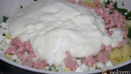 Рецепт окрошки на мацони и айране