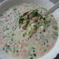 Рецепт Окрошки на сметане и майонезе