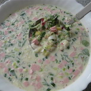 Рецепт Окрошки на сметане и майонезе