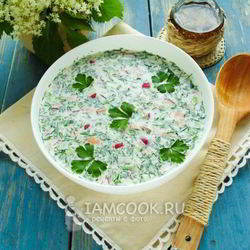 Рецепт Окрошки на сметане
