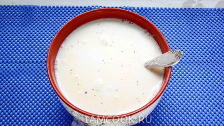 Рецепт окрошки на сметане