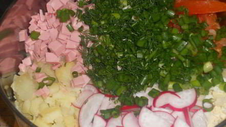 Рецепт окрошки на свекольном отваре