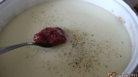 Рецепт окрошки на сыворотке с ветчиной