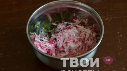 Рецепт окрошки на сыворотке