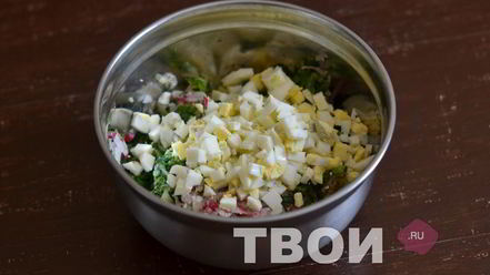 Рецепт окрошки на сыворотке