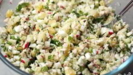 Рецепт окрошки на тане